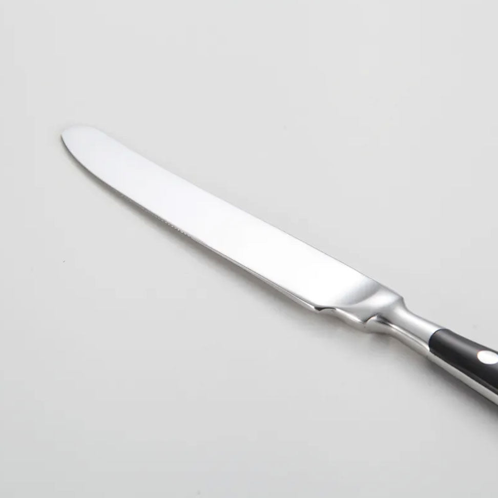 Nietengriff Stainless Steel Cutlery Set with Rivet Handles 4-Piece Fork Knife Spoon Set