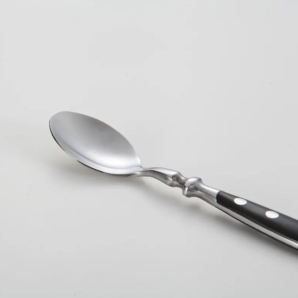 Nietengriff Stainless Steel Cutlery Set with Rivet Handles 4-Piece Fork Knife Spoon Set