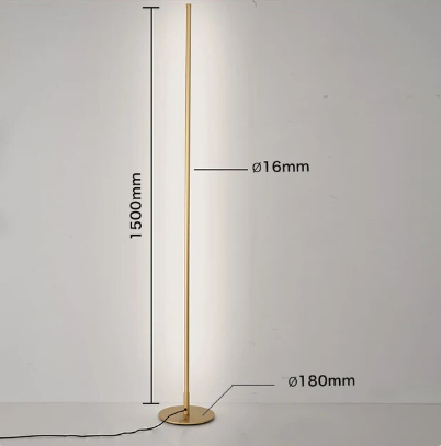 Lightmoon Modern LED Floor Lamp Aluminum Minimalist Moon Phase Design