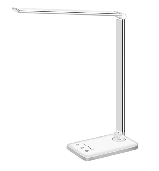 Adjustable LED Desk Lamp with USB Charging and Flexible Arm Contemporary Table Light