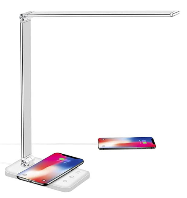 Adjustable LED Desk Lamp with USB Charging and Flexible Arm Contemporary Table Light