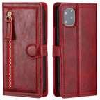 Premium Leather iPhone Flip Wallet Case with Card Slots and Stand Compatible with iPhone 11 to 16 Pro Max