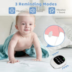 Wireless Bedwetting Alarm with Adjustable Vibration and Sound Modes White