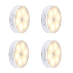 Sticky LED Motion Sensor Mini Night Lamp Round Battery Operated Warm Light