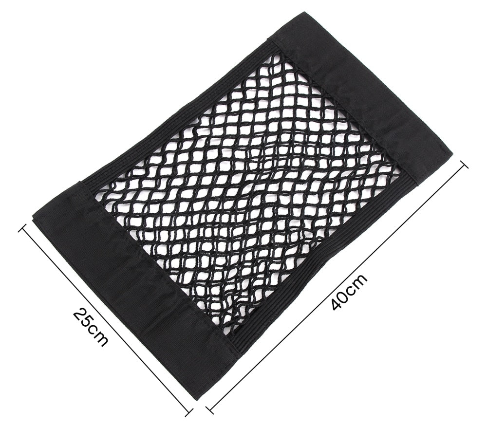 Stretchy Elastic Mesh Car Backseat Organizer Net for Vehicle Storage and Tidiness