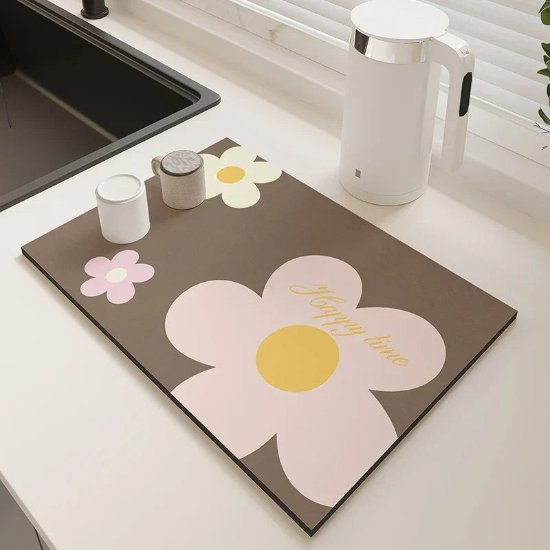 Super Absorbent Large Quick Dry Non-Slip Eco-Friendly Diatom Mud Kitchen Mat