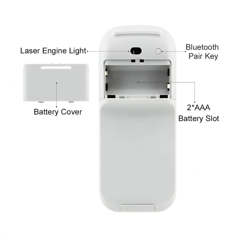 Wireless Ergonomic Arc Touch Mouse Bluetooth 4.0 Folding Ultra-Thin Portable for Notebooks