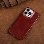 RoyalLeather Handmade Genuine Cowhide Leather iPhone Case Slim Protective Cover