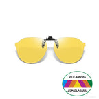 Polarized Clip-On Sunglasses with UV400 Lenses Flip-Up Mechanism Universal Fit for Glasses