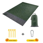 TerraLoom Beach Blanket 210x200 cm Sand-Resistant Waterproof Lightweight Large Outdoor Mat