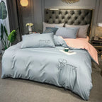 Harrow Luxury Embroidered Duvet Cover Soft Breathable Fabric 86.6x94.5 Inches Multiple Colors