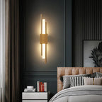 Nordic LED Wall Lamp Modern Metal Acrylic Wall Sconce Up Down Light Black Gold Finish