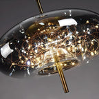 CrystalBeam Modern LED Pendant Light Star Design Glass Dimmable Cord Pendant Lamp