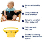 SeatGuard Baby Chair Harness Adjustable Secure Fit Breathable Cotton Portable Dining Safety Solution for Travel