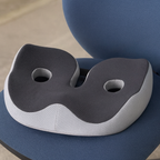 Memory Foam Orthopedic Seat Cushion Adjustable Pressure Relief Contoured Ergonomic Support with Breathable Cover and Non-Slip Base