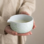 Ceramic Matcha Bowl Set with Whisk Natural Finish Standard Size Traditional Design