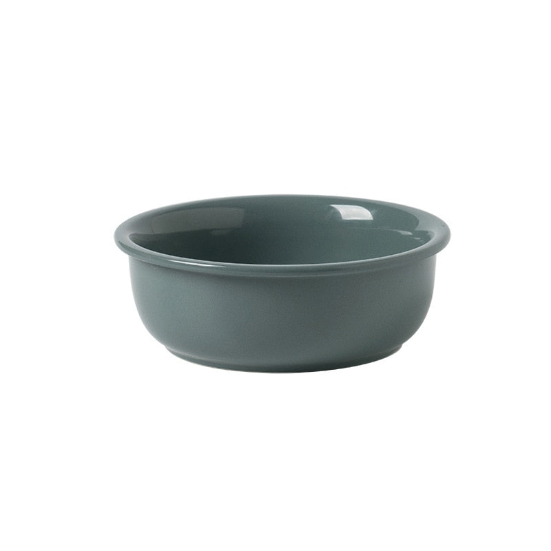 Misha Ceramic Elevated Cat Bowl with Adjustable Wooden Stand, 300ml & 600ml, Beige, Sage, Dark Green