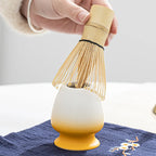 Bamboo Matcha Whisk Set 100-Prong Chasen with Scoop Eco-Friendly Tea Tool