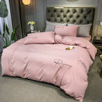 Harrow Luxury Embroidered Duvet Cover Soft Breathable Fabric 86.6x94.5 Inches Multiple Colors
