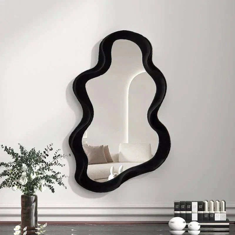 Spiegelia Cloud-Shaped Decorative Wall Mirror ABS Material 26x41 cm for Living Room Bedroom Bathroom
