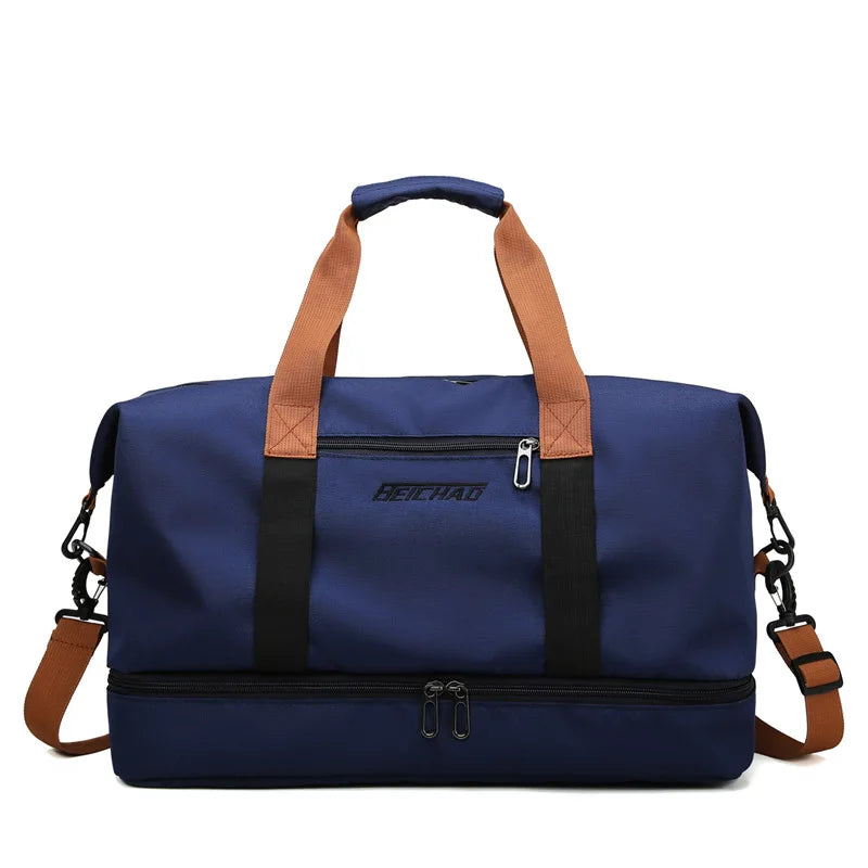 CarryOnFit Crossbody Travel Bag and Sports Bag Eco-Friendly Fabric 46x25x28 cm Durable Tote