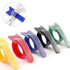 Self-Adhesive Reusable Nylon Cable Organizer Straps 20cm 50 Pieces Multicolor