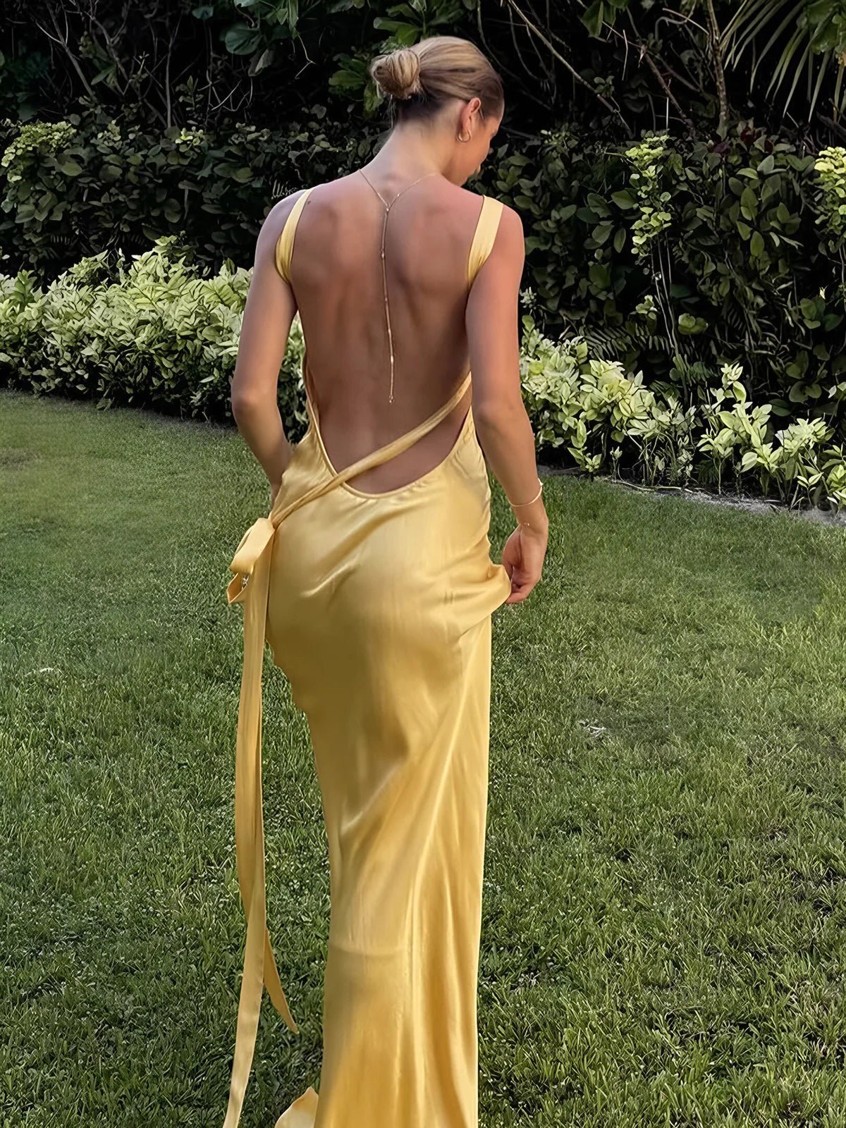 Zita | Elegant Satin Wedding Guest Maxi Dress for Women
