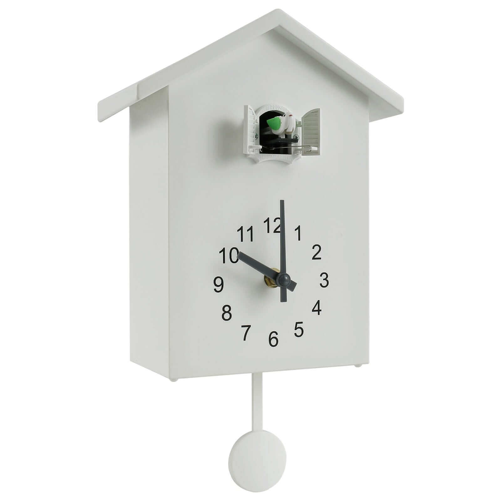 Harrow Contemporary Cuckoo Quartz Wall Clock Recycled Plastic Modern Design 25cm