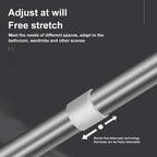 Adjustable Telescopic Clothes Hanger Rod Space Saver Metal Closet Organizer 50-80cm