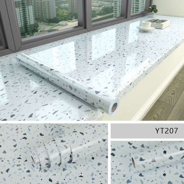 Self-Adhesive Protective Film PVC Waterproof Washable Decorative Surface Cover for Furniture Walls Floors
