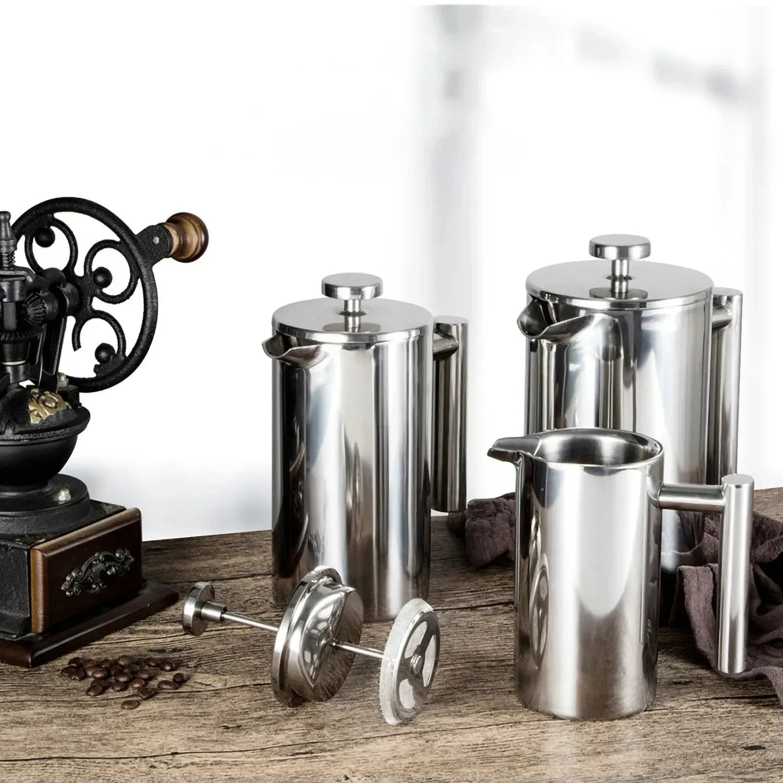 Harrow Stainless Steel French Press Coffee Maker Double Wall Insulated 350ml-1000ml