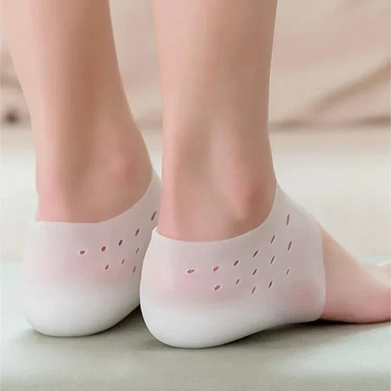 Unisex Invisible Silicone Height Increase Insoles Transparent Shoe Lift Pads 1 Pair