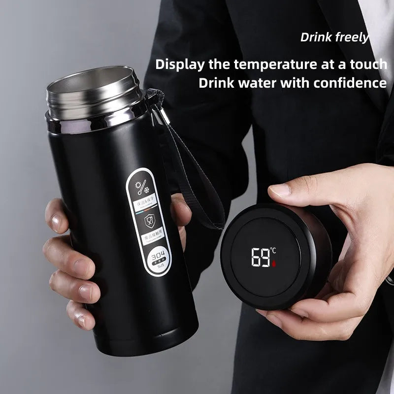 Harrow Stainless Steel Thermos Bottle 500ml-1L Vacuum Insulated Flask with LED Temperature Display