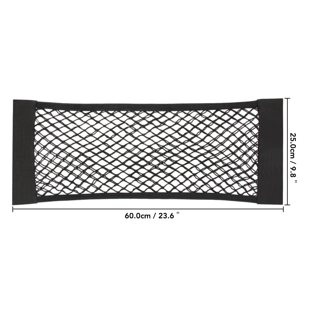 Stretchy Elastic Mesh Car Backseat Organizer Net for Vehicle Storage and Tidiness