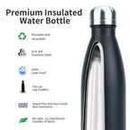 500ml Stainless Steel Insulated Water Bottle Double-Walled Vacuum Flask Hot Cold Retention