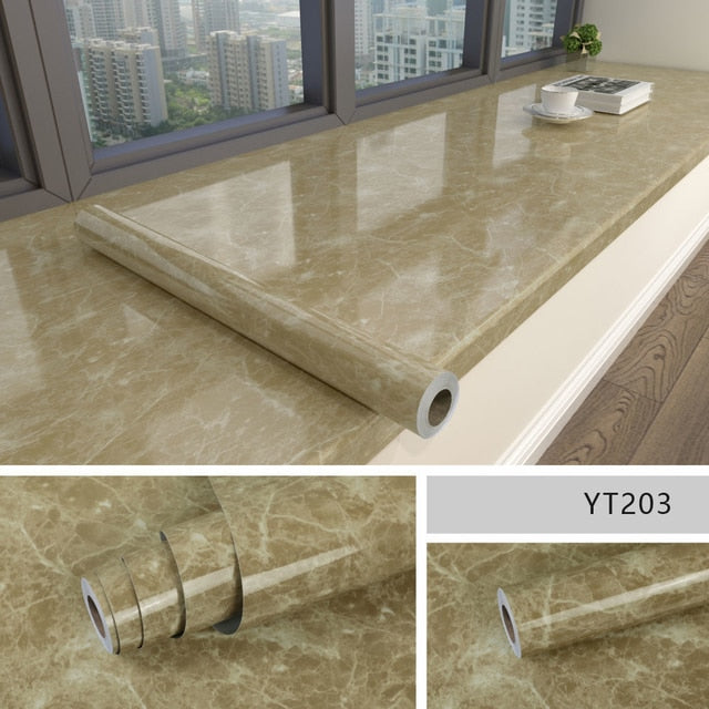 Self-Adhesive Protective Film PVC Waterproof Washable Decorative Surface Cover for Furniture Walls Floors