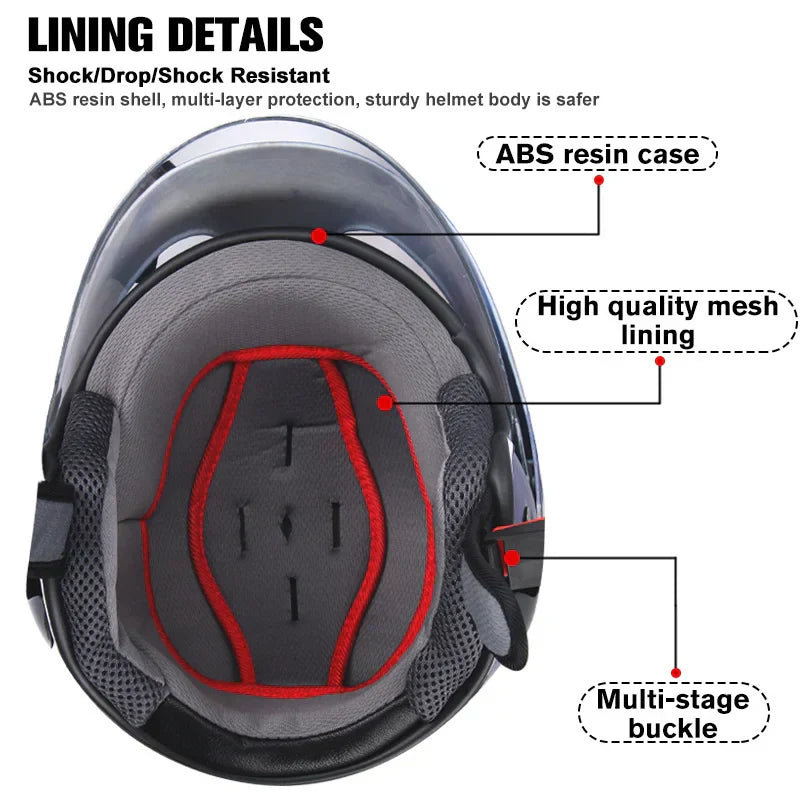 Kids Motocross Helmet Full Face ABS Lightweight Adjustable Straps Ages 3-9 Blaze Colors