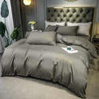 Harrow Luxury Embroidered Duvet Cover Soft Breathable Fabric 86.6x94.5 Inches Multiple Colors