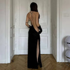 Zivka | Elegant Maxi Dress for Women Open Back