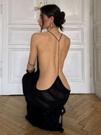 Zivka | Elegant Maxi Dress for Women Open Back