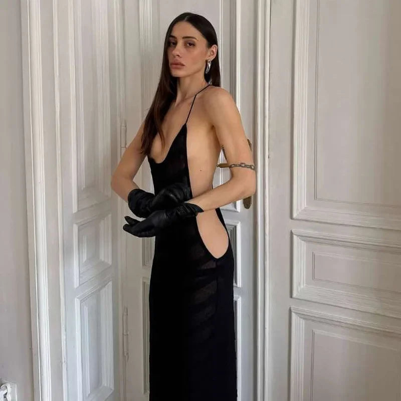 Zivka | Elegant Maxi Dress for Women Open Back