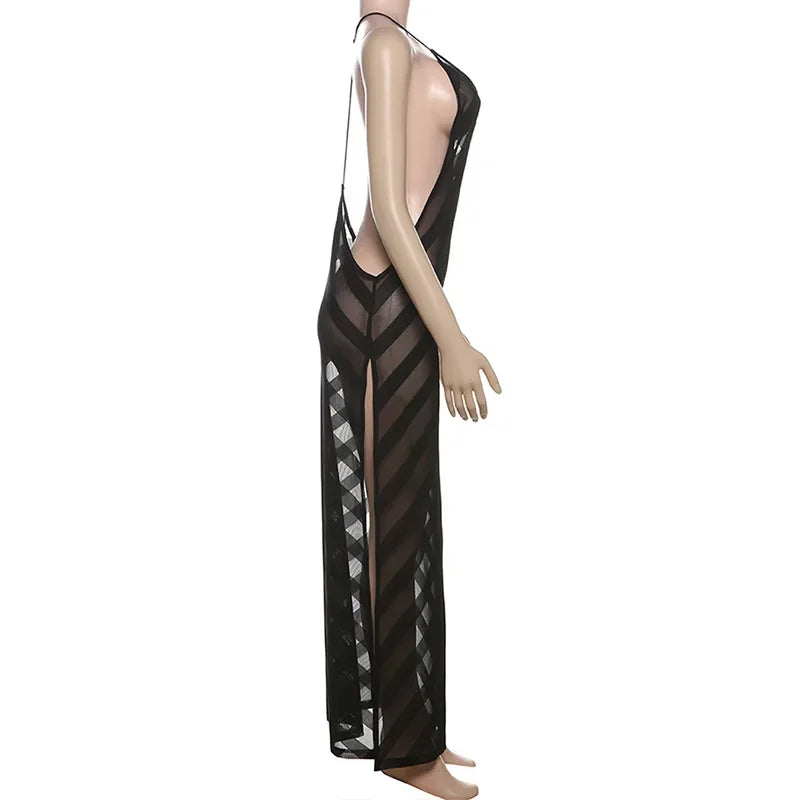 Zivka | Elegant Maxi Dress for Women Open Back