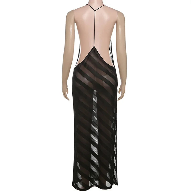 Zivka | Elegant Maxi Dress for Women Open Back