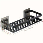 Wall-Mounted Shower Caddy Organizer Rust-Resistant Aluminium Shower Shelf Silver