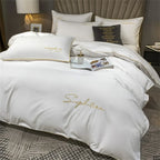 Harrow Luxury Embroidered Duvet Cover Soft Breathable Fabric 86.6x94.5 Inches Multiple Colors