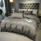 Harrow Luxury Embroidered Duvet Cover Soft Breathable Fabric 86.6x94.5 Inches Multiple Colors