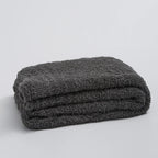 SoftNest Minimalist Knit Throw Blanket Microfiber Blend 51x63 Soft Cozy All-Season Solid Color