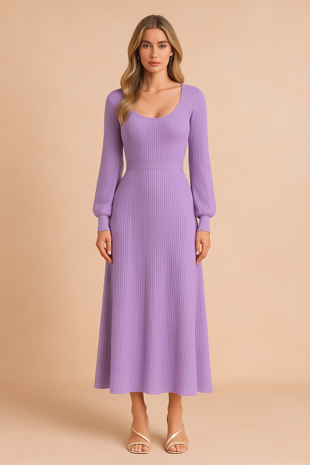 Zoey | Elegant Knit Maxi Dress for Women