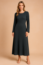 Zoey | Elegant Knit Maxi Dress for Women