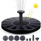 Solar-Powered Outdoor Garden Fountain 16cm Durable ABS Plastic Water Feature